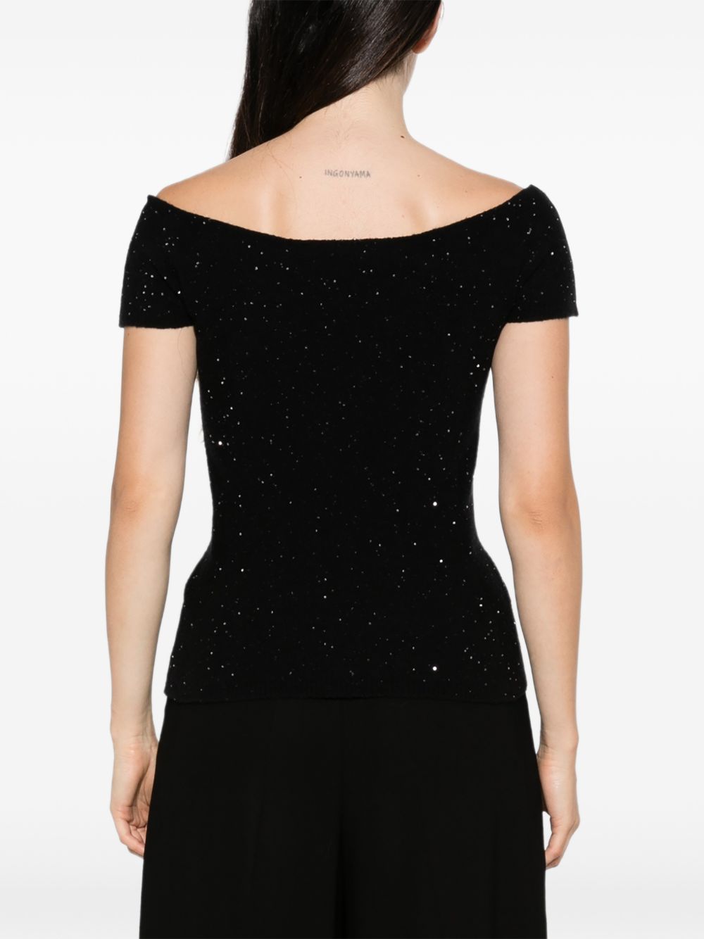 LIVIANA CONTI SEQUIN TOP