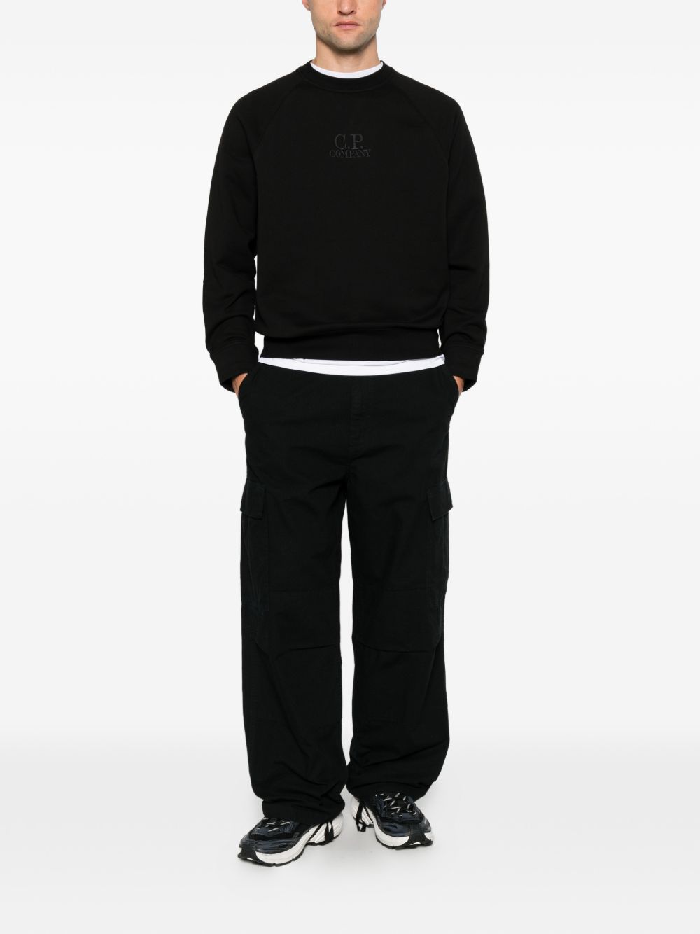 C.P. COMPANY LOGO SWEAT