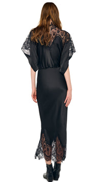 NORMA KAMALI REVERSE OBIE MIDCALF DRESS