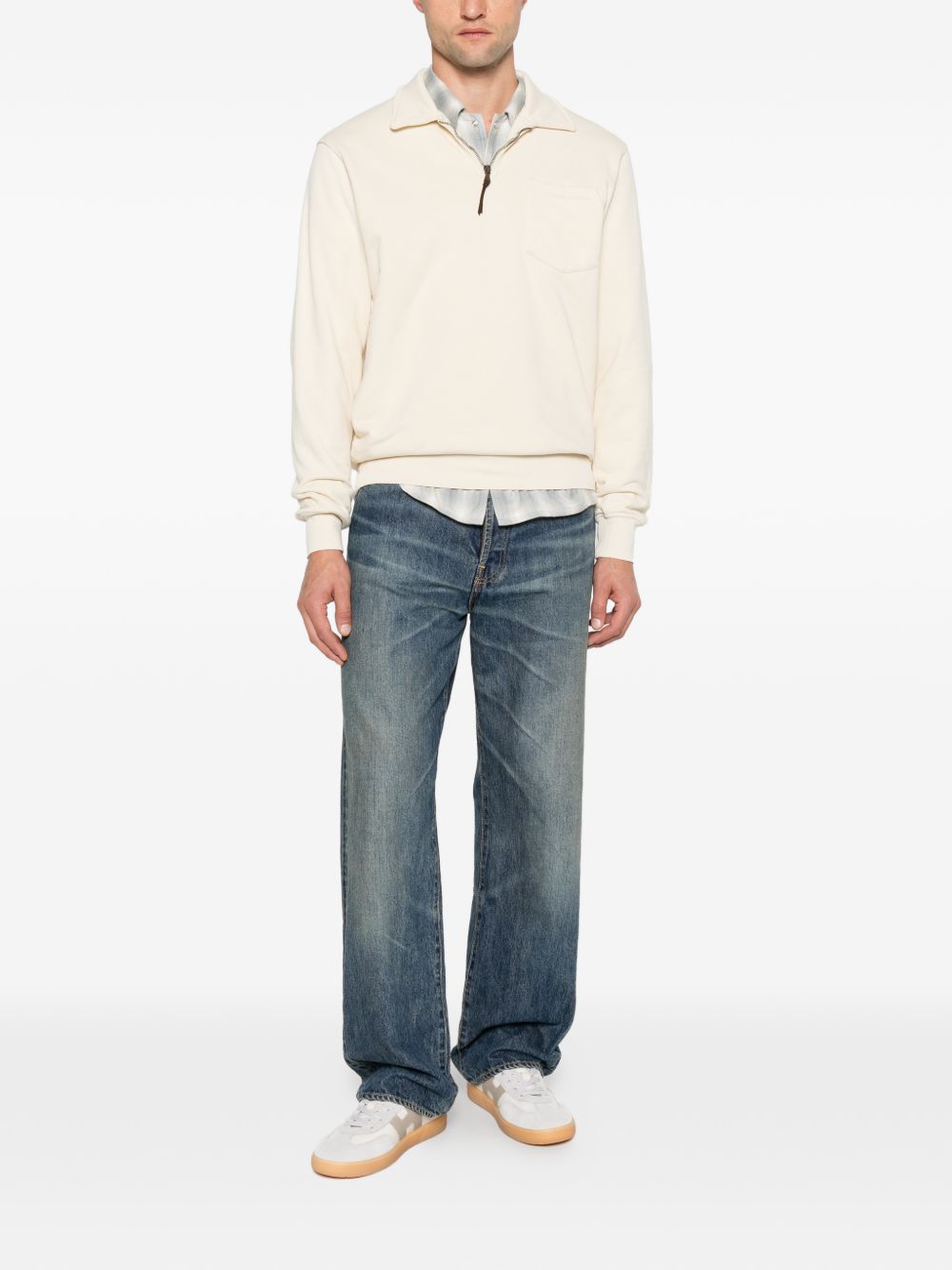 IN THE BOX HALF ZIP SWEAT