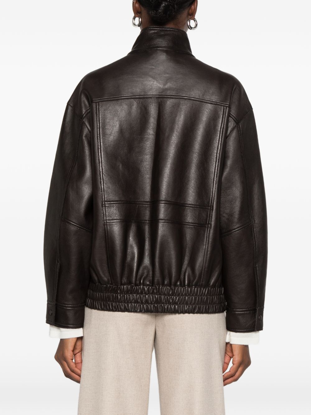 THE JACK BOMBER LEATHER JACKET
