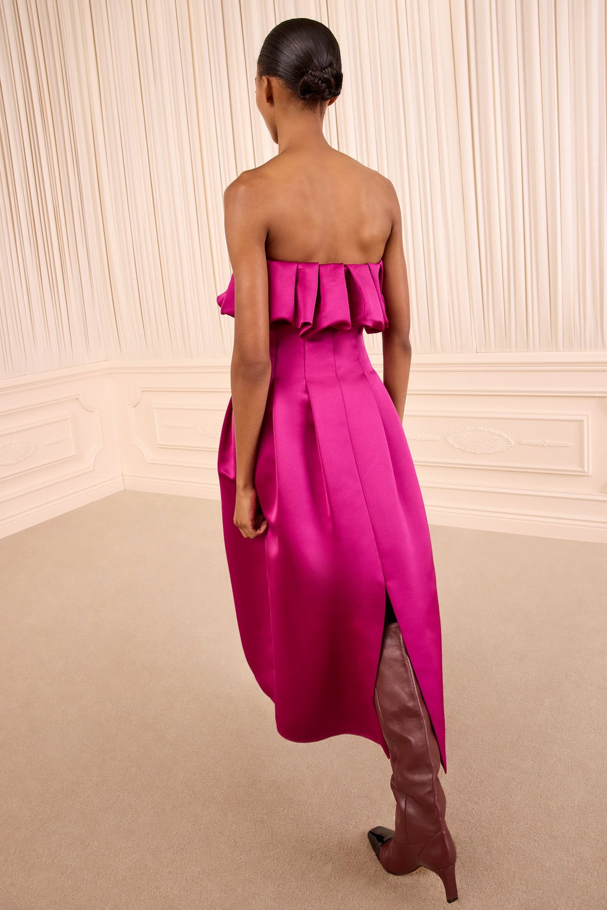 ULLA JOHNSON COSIMA STRAPLESS DRESS