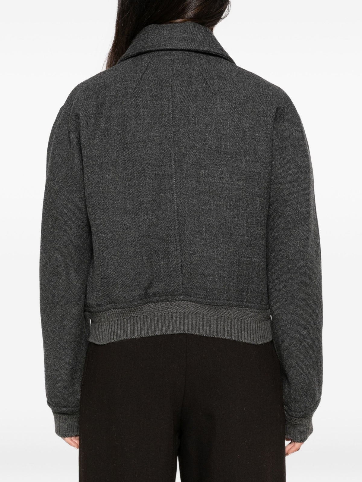 AMI PARIS SHORT DOUBLE BREASTED BOMBER