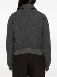 AMI PARIS SHORT DOUBLE BREASTED BOMBER
