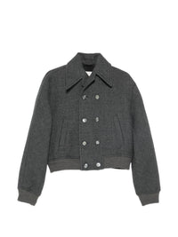 AMI PARIS SHORT DOUBLE BREASTED BOMBER