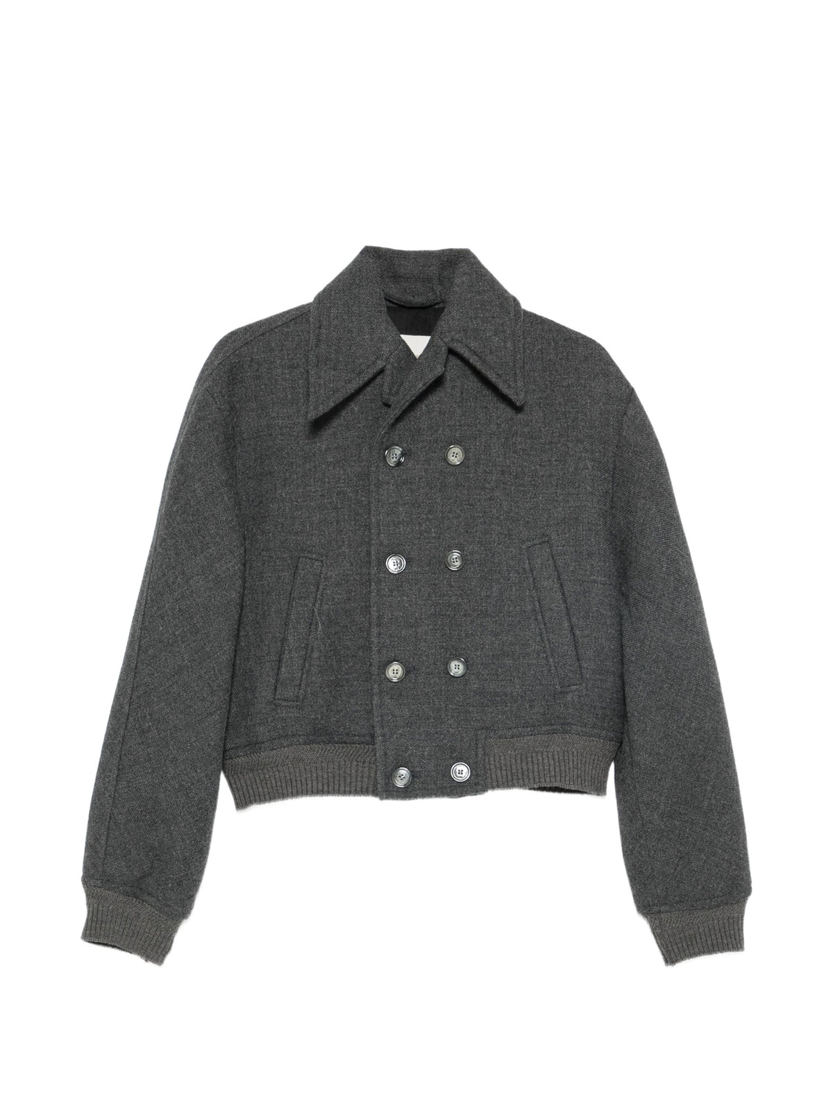 AMI PARIS SHORT DOUBLE BREASTED BOMBER