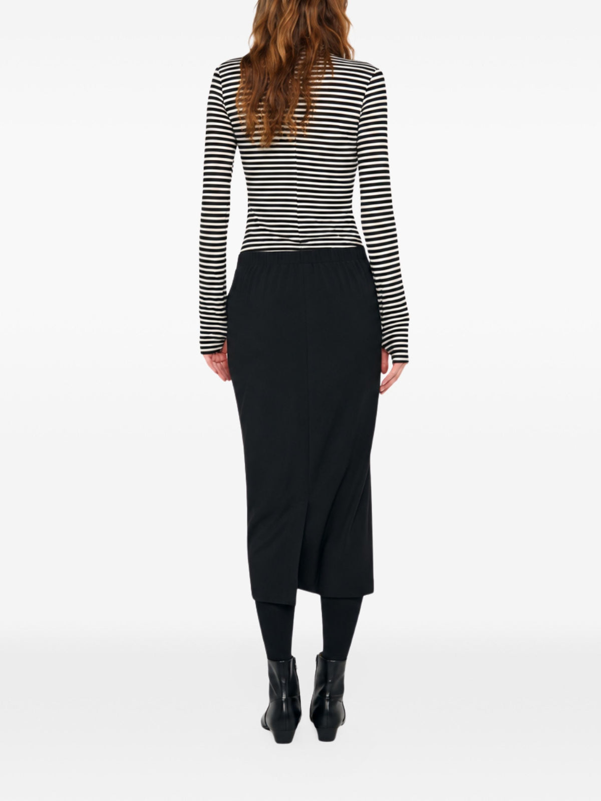NORMA KAMALI FLAT FRONT STRAIGHT SKIRT