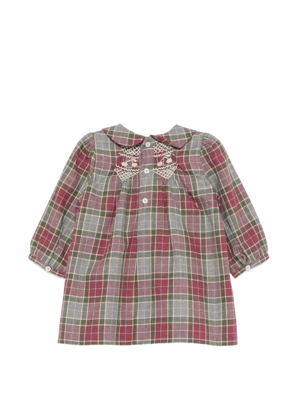 BONPOINT MAUVE CHECK DRESS