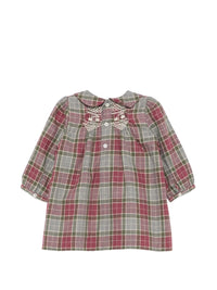 BONPOINT MAUVE CHECK DRESS