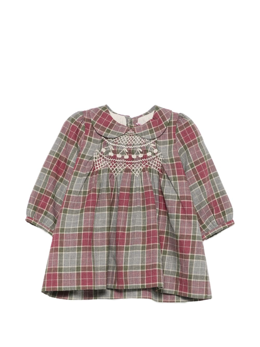 BONPOINT MAUVE CHECK DRESS