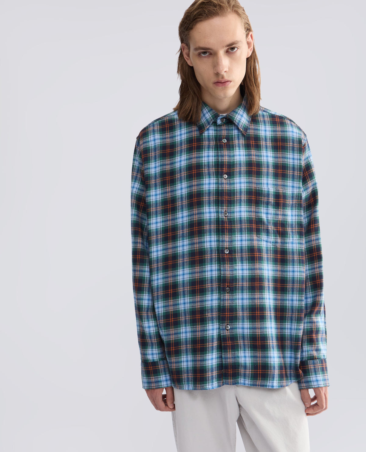 ASPESI FRED FLANNEL CHECK SHIRT