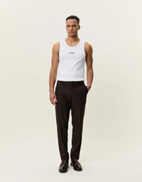LES DEUX BRUSHED TWILL REG SUIT PANTS