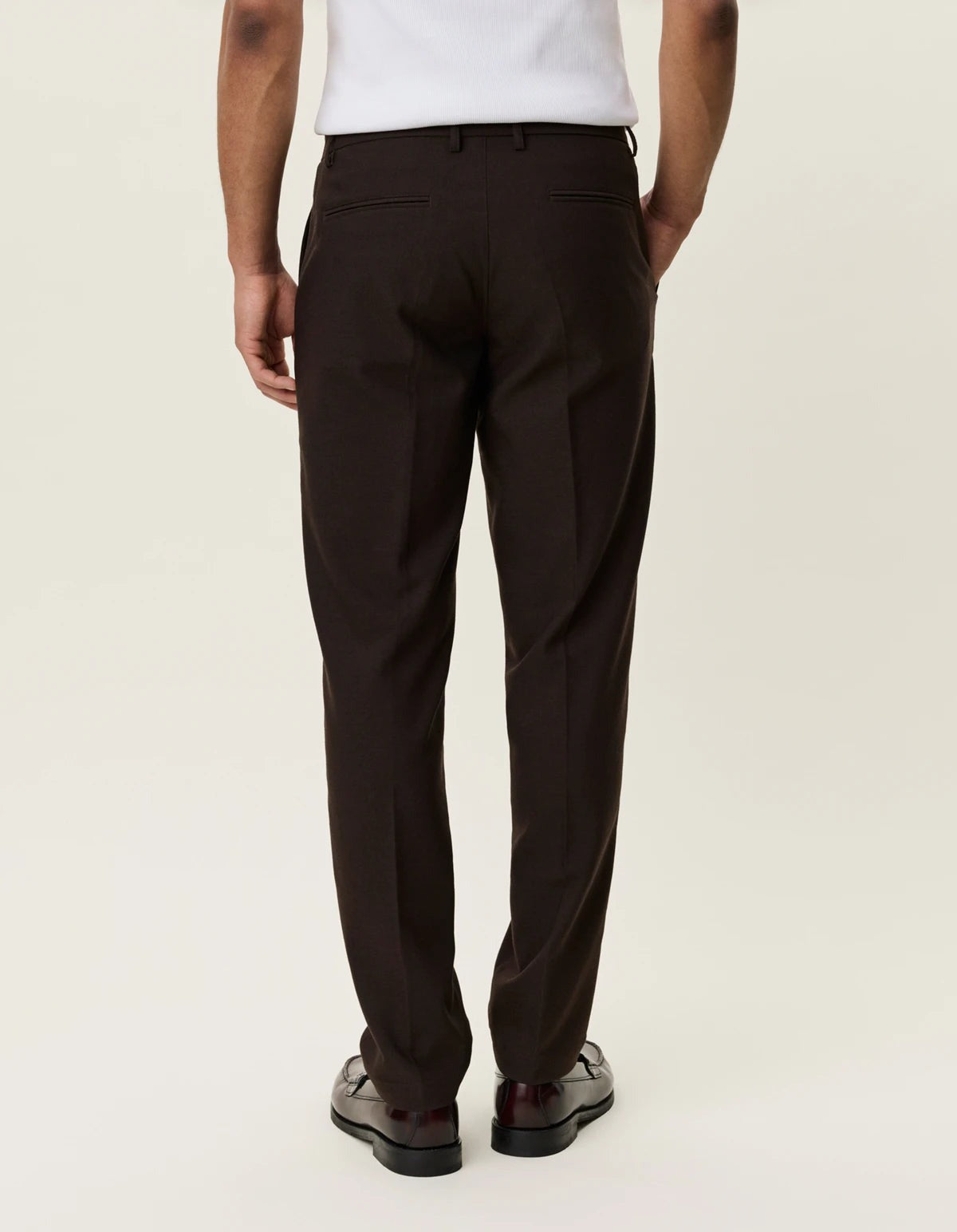 LES DEUX BRUSHED TWILL REG SUIT PANTS