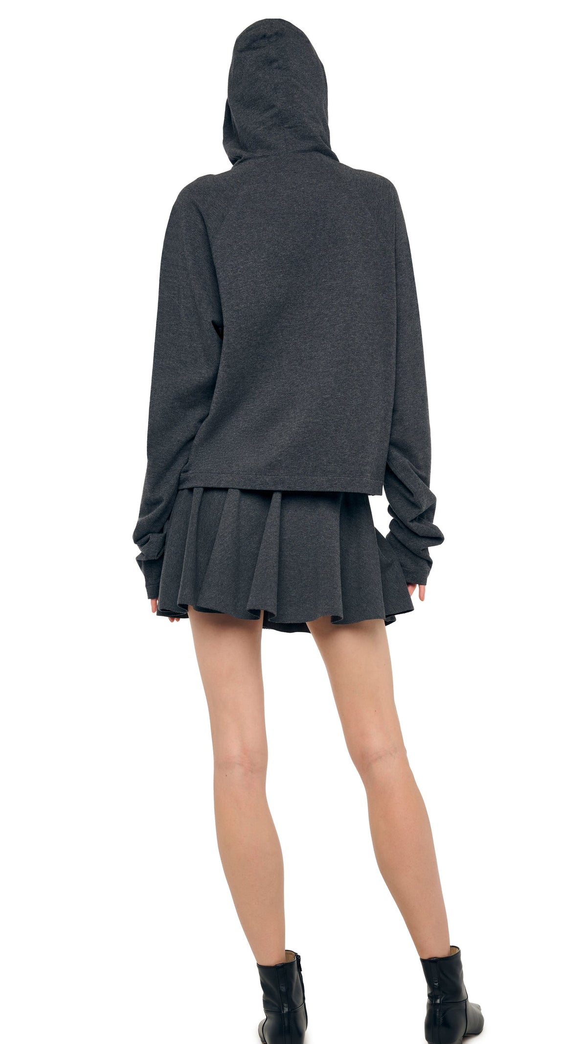 NORMA KAMALI OVERSIZED HOODED TOP