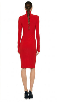 NORMA KAMALI TURTLENECK DRESS
