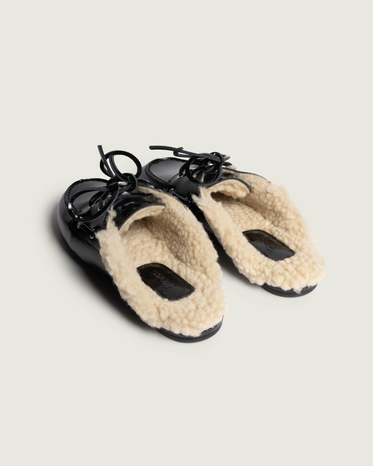 POSA BOAT LOAFER MULE FUR