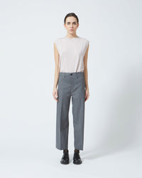 5 DEPARTMENT CROPPED FLANNEL TROUSERS