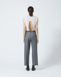 5 DEPARTMENT CROPPED FLANNEL TROUSERS
