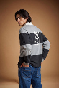 LA MARTINA STRIPED RUGBY POLO
