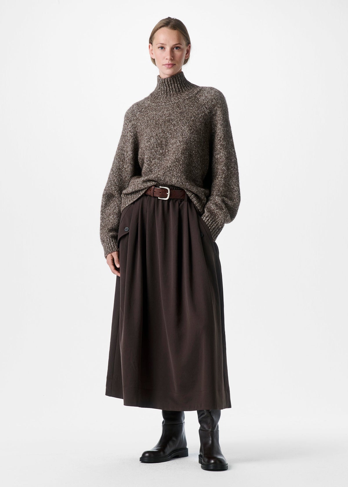 ZENGGI CREPE SKIRT