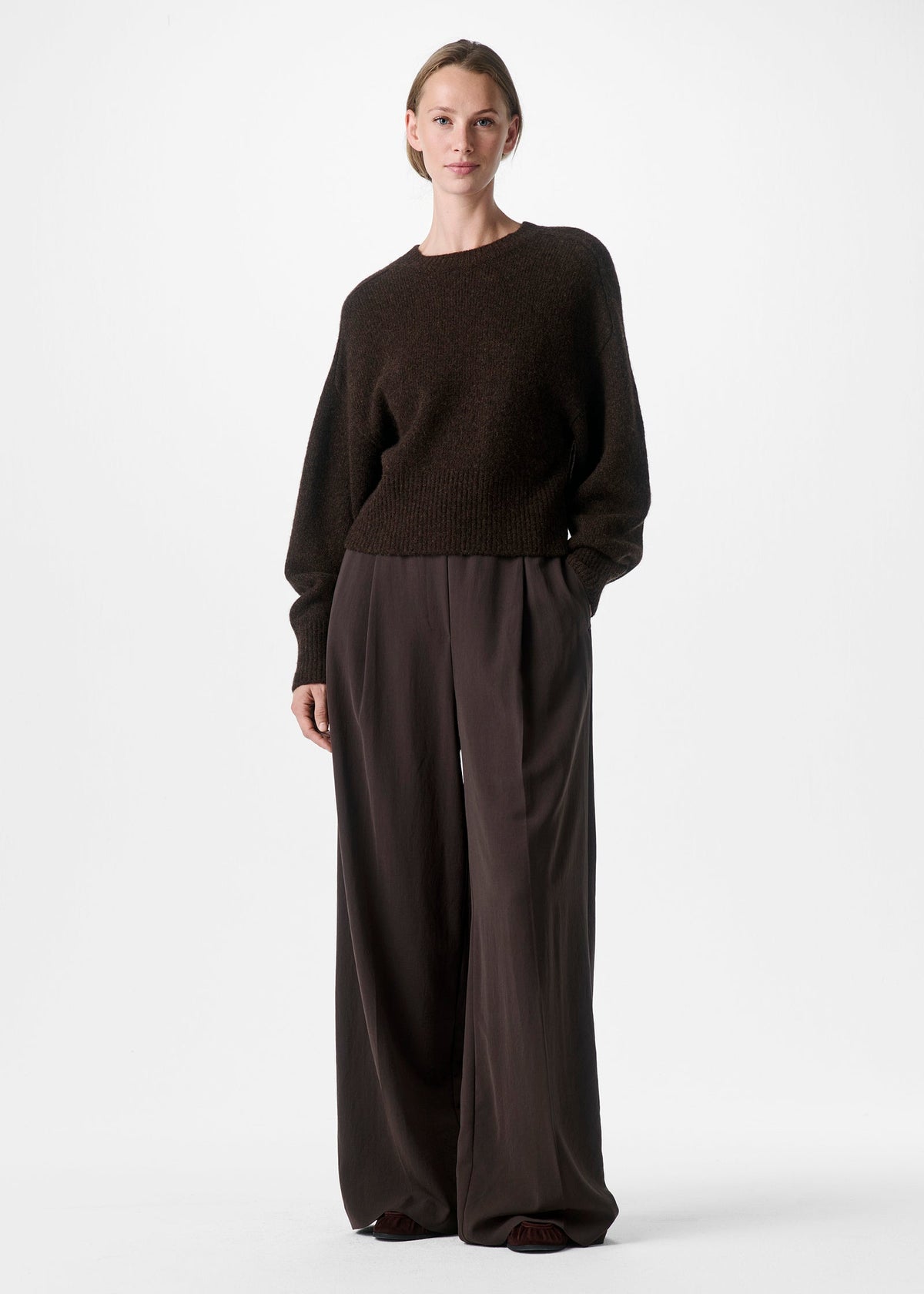 ZENGGI LAMB SILK ROUND NECK