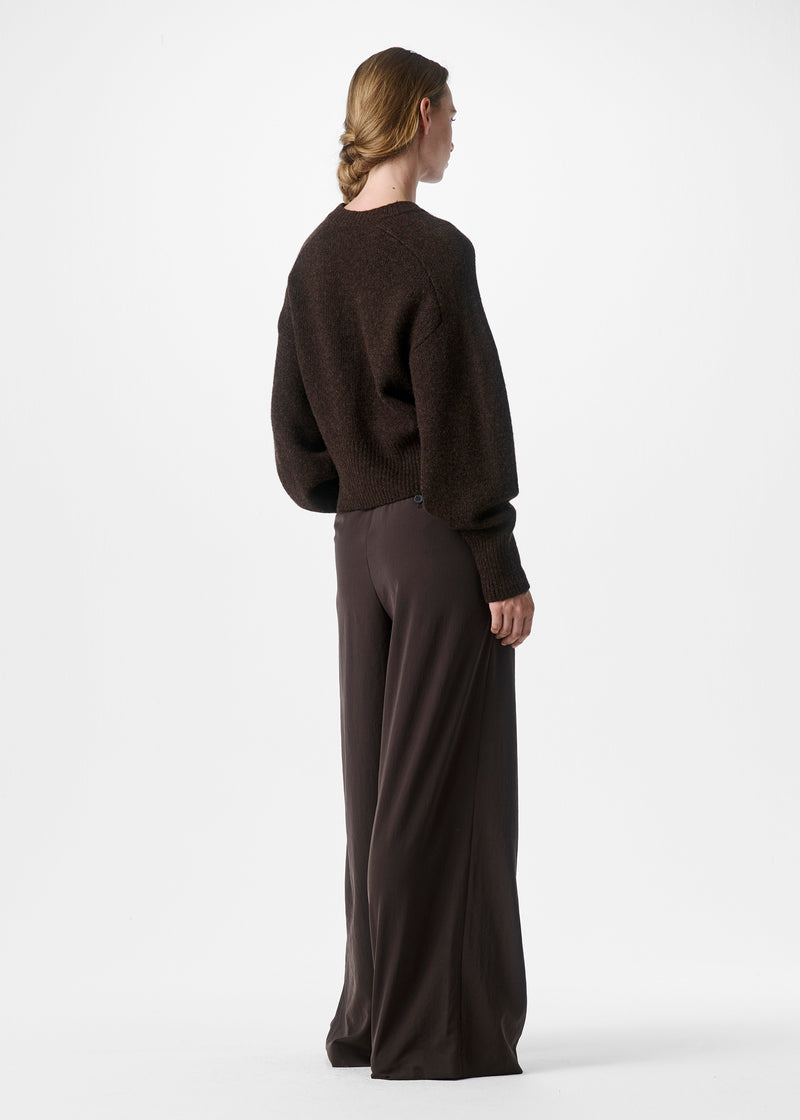 ZENGGI LAMB SILK ROUND NECK