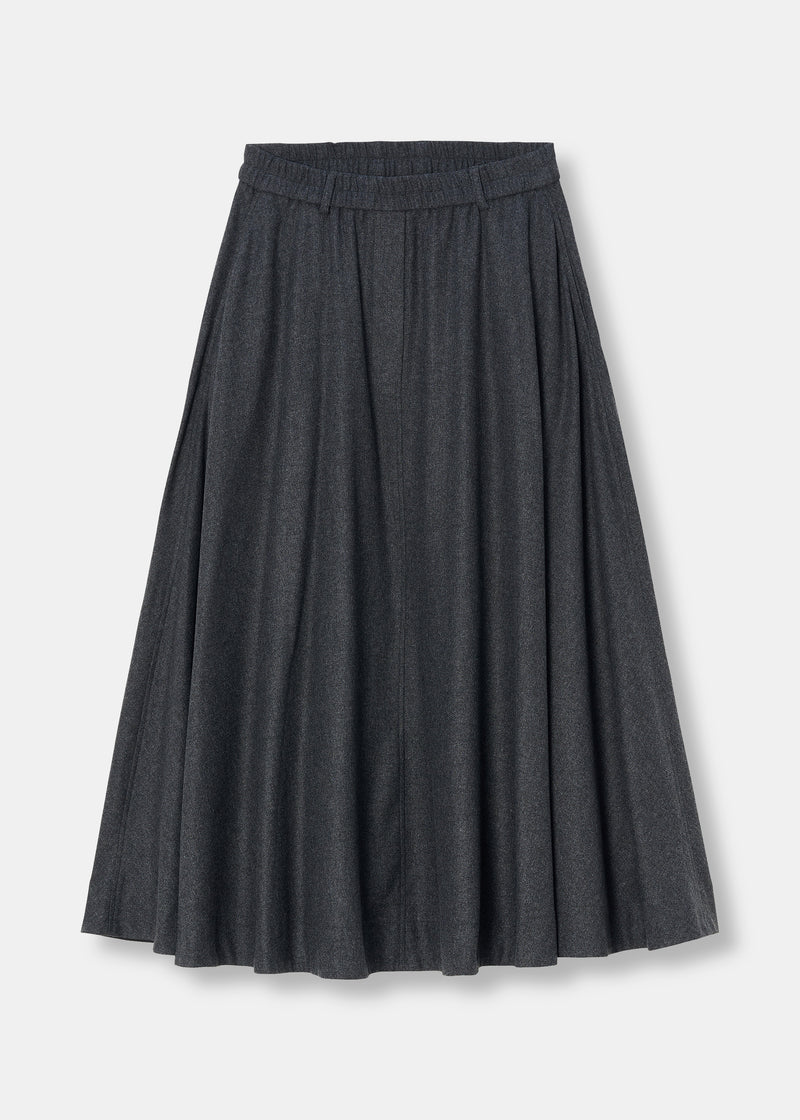 ZENGGI SOFT FLANNEL WIDE SKIRT