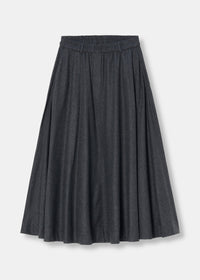 ZENGGI SOFT FLANNEL WIDE SKIRT