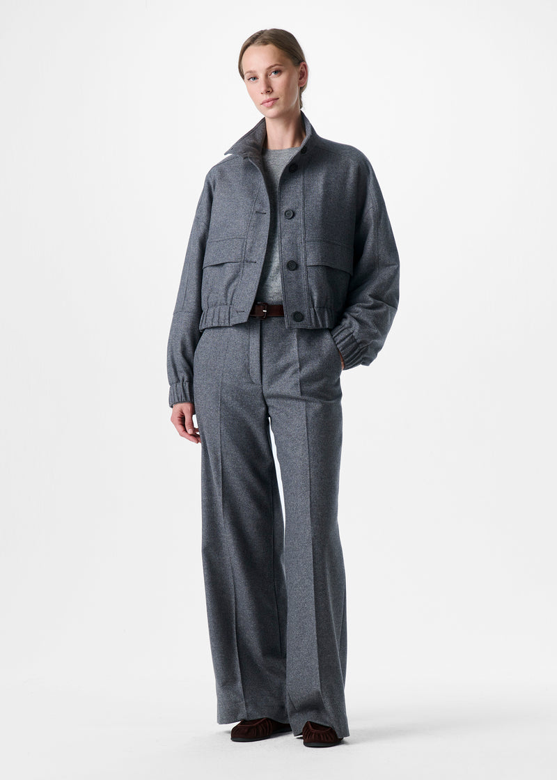 ZENGGI CROP BOMBER JACKET