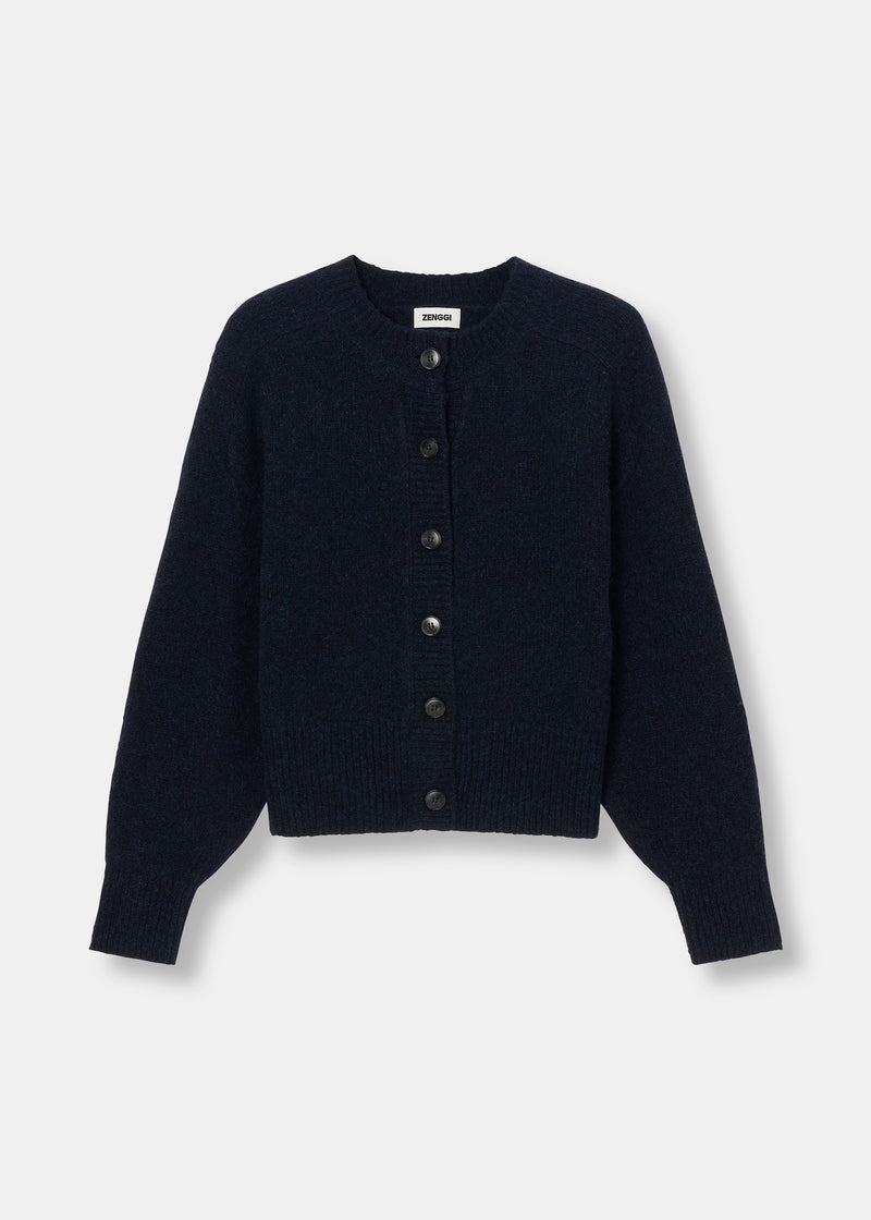 ZENGGI LAMBSILK ROUND CARDIGAN