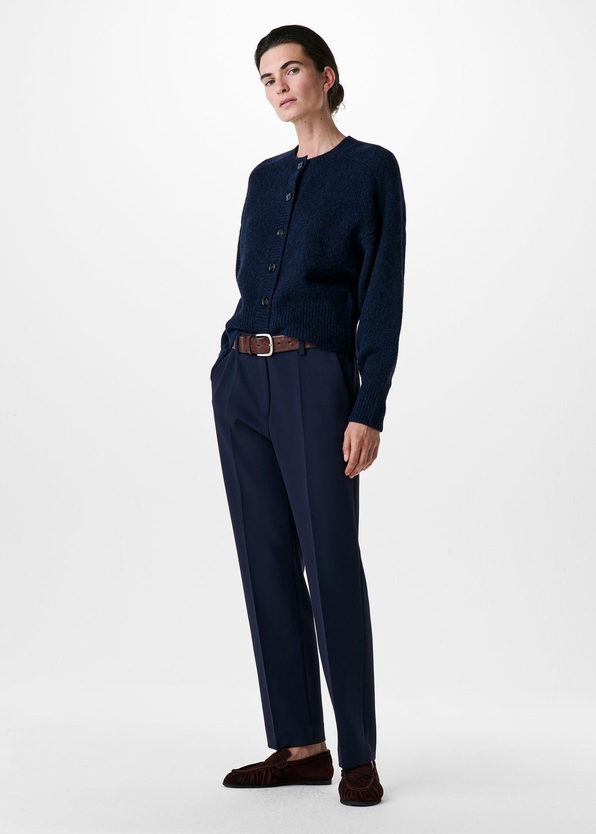 ZENGGI LAMBSILK ROUND CARDIGAN
