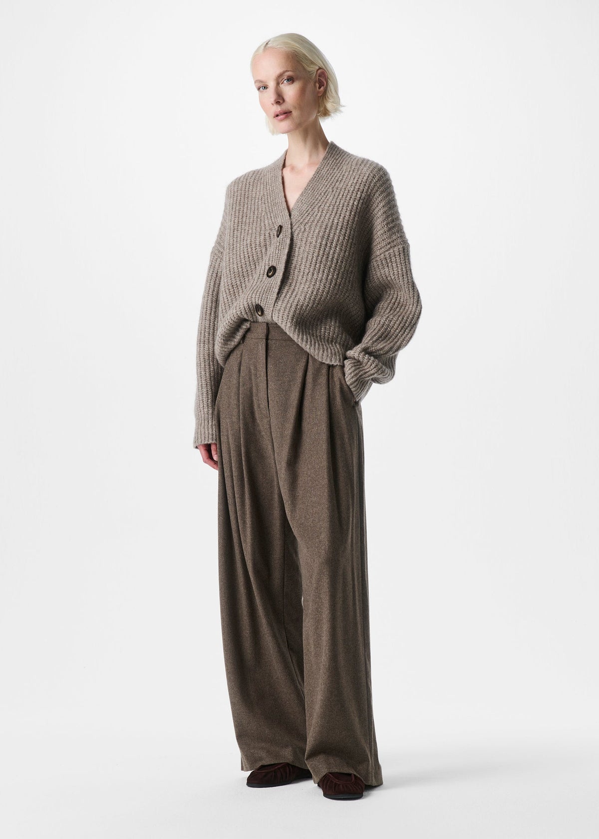 ZENGGI SOFT FLANNEL JADE ELASTIC PANT