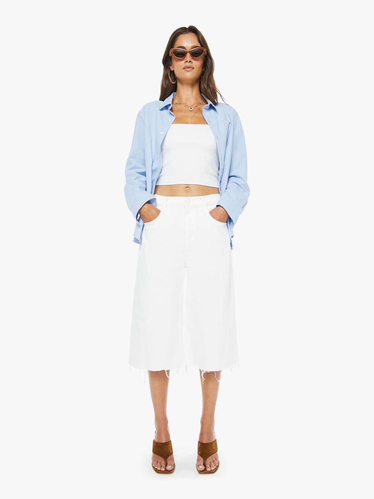 MOTHER THE WHOLE LOT ZIP TWIST FRAY