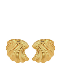 ANINE BING CURVED SHELL EARRINGS