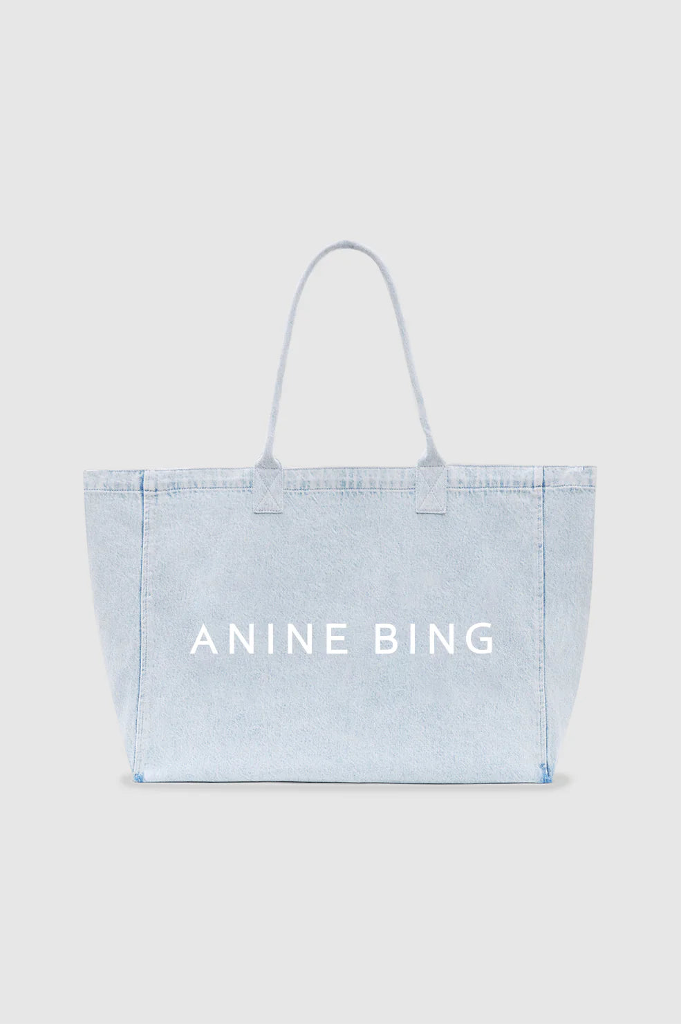 ANINE BING LEO DENIM TOTE