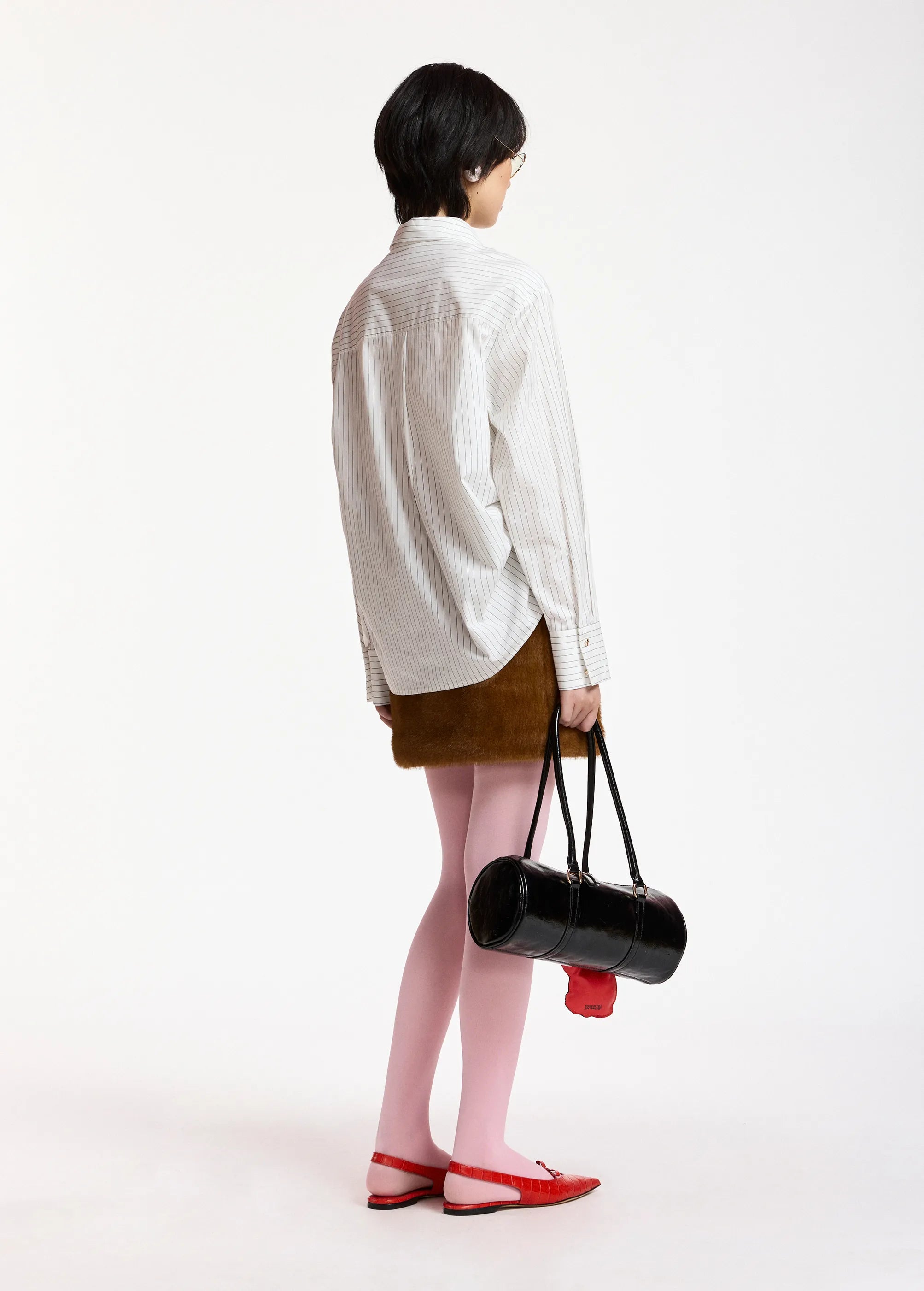 ESSENTIEL ANTWERP KACAO TIED COLLAR SHIRT