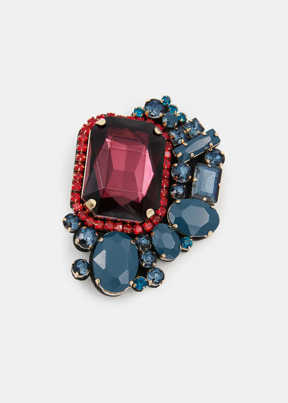 ESSENTIEL ANTWERP KUBE STONES BROOCH