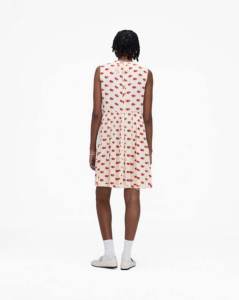 MARC JACOBS LIPS PLEATED MIDI DRESS