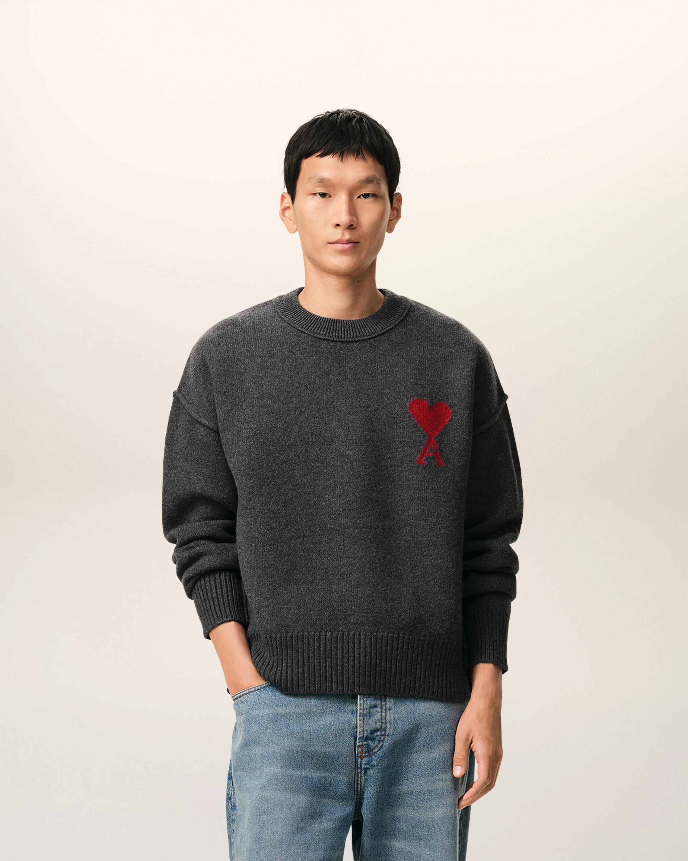 AMI PARIS AMI DE COEUR SWEATER