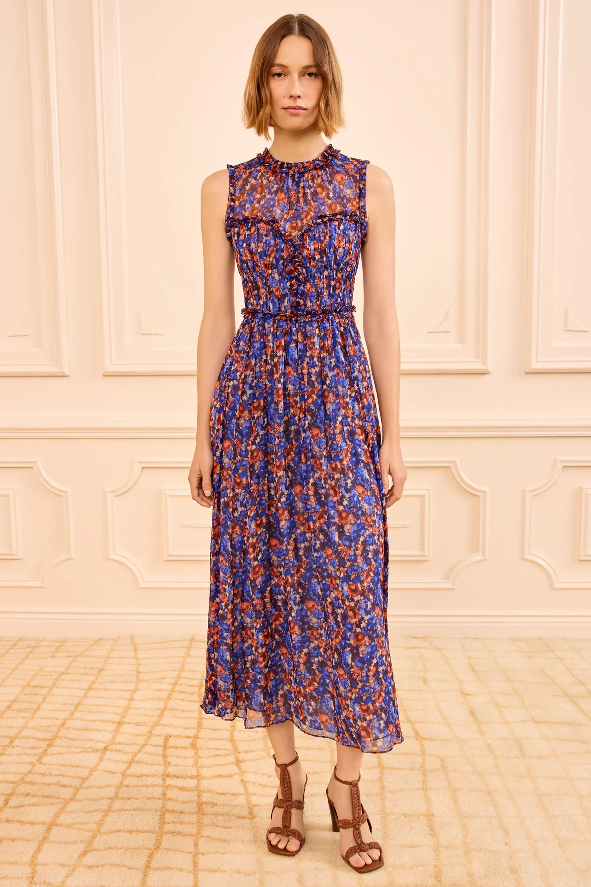 ULLA JOHNSON KASIA SL SILK DRESS