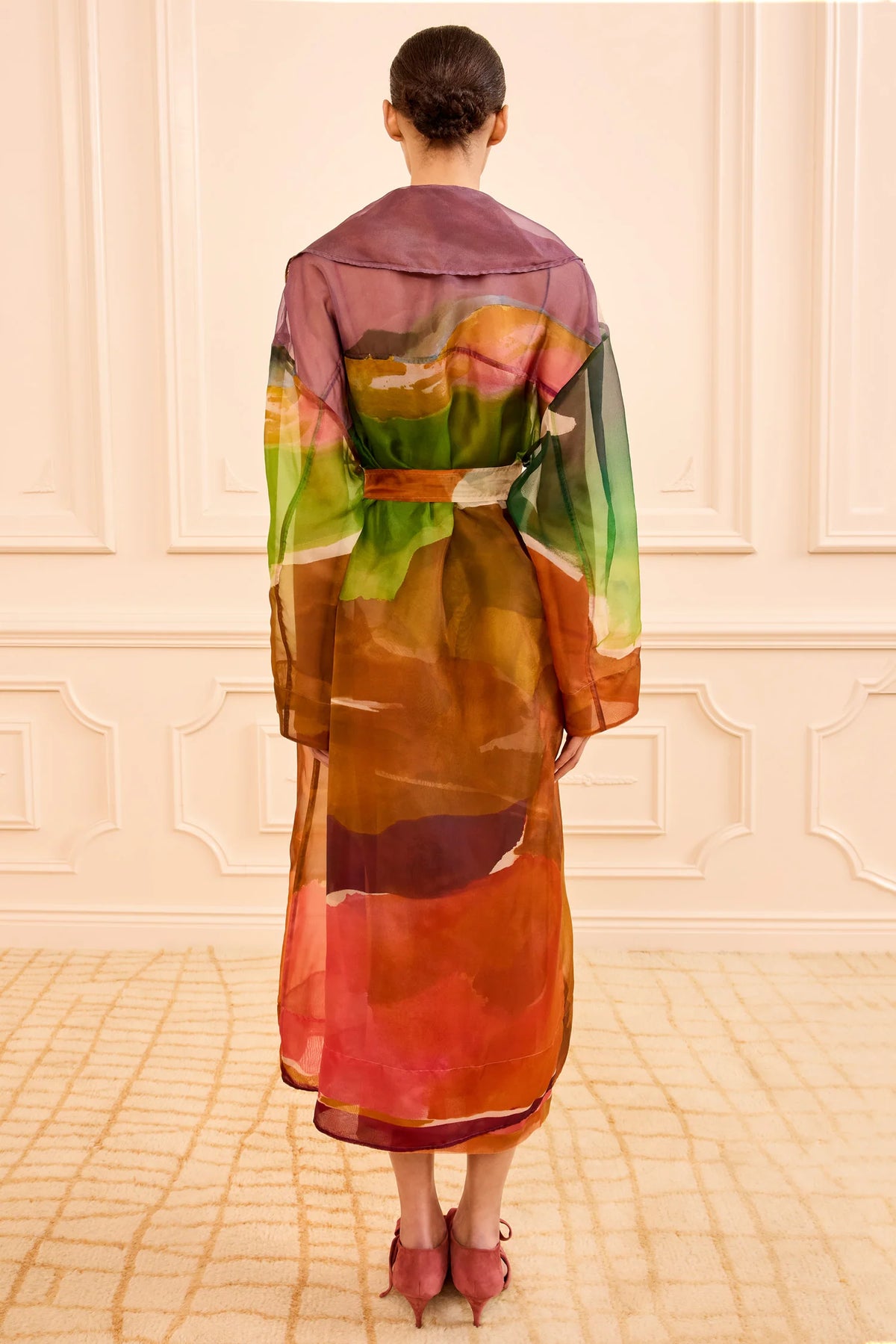 ULLA JOHNSON NOVALIE ORGANZA TRENCH COAT