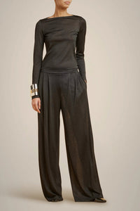 LIVIANA CONTI NECK BOAT T-SHIRT