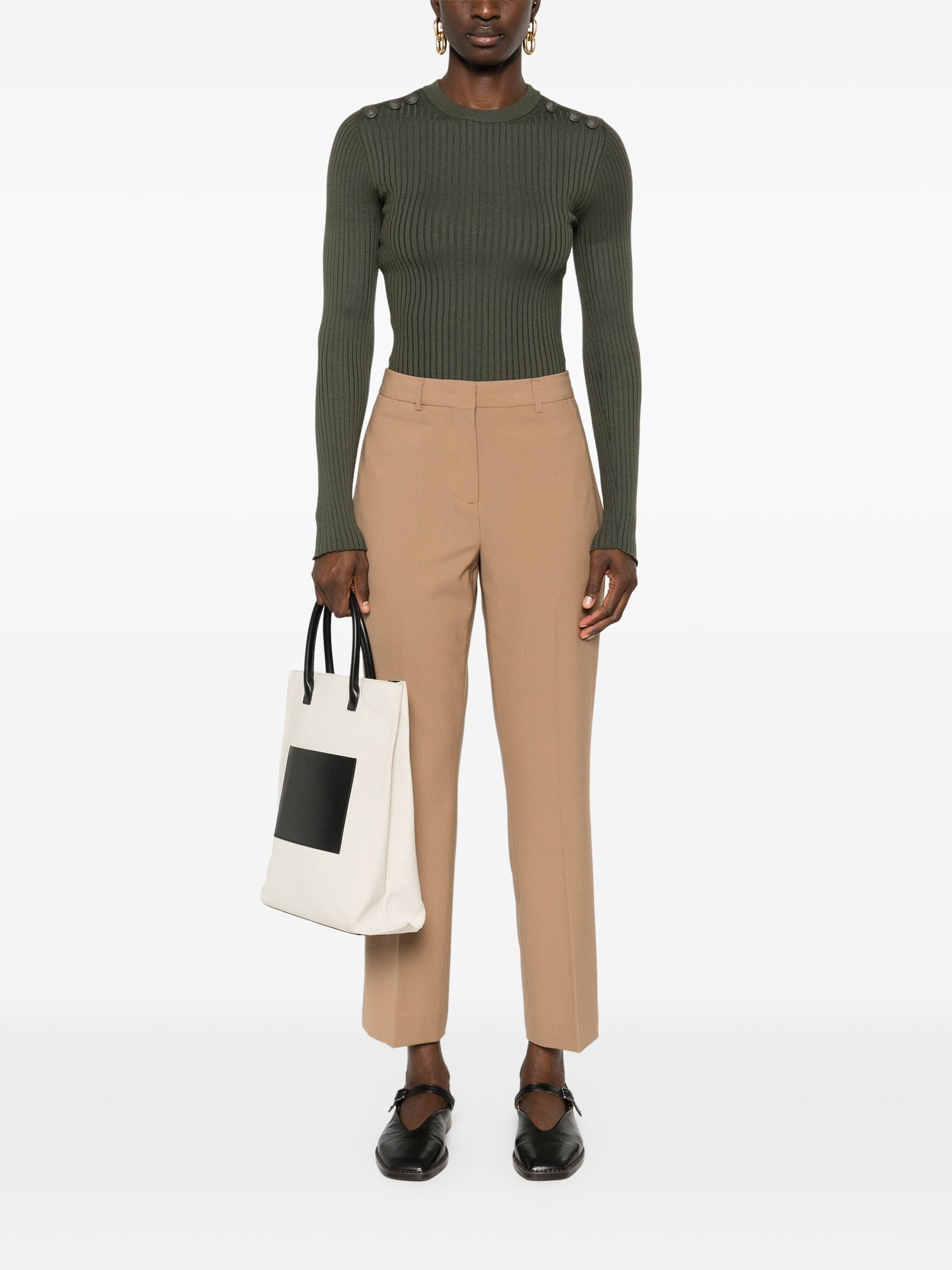 SEMICOUTURE CROPPED TROUSERS