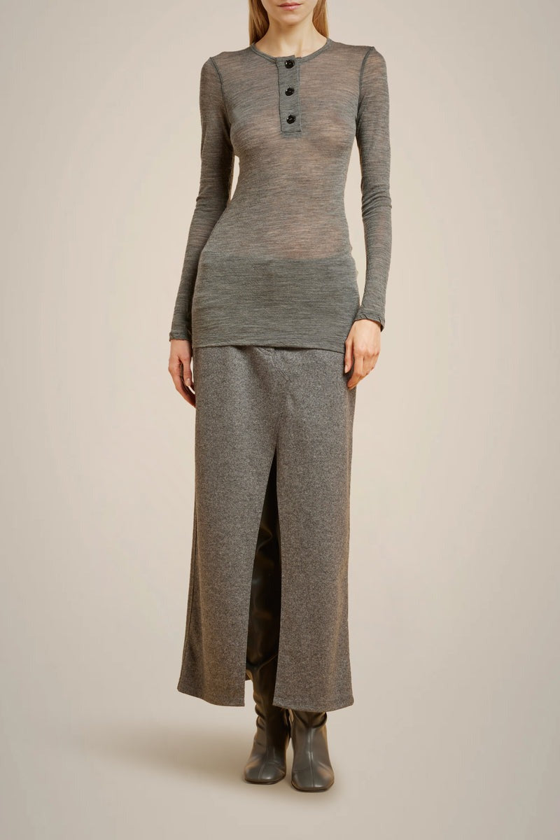 LIVIANA CONTI WOOL JERSEY T-SHIRT