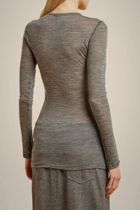 LIVIANA CONTI WOOL JERSEY T-SHIRT