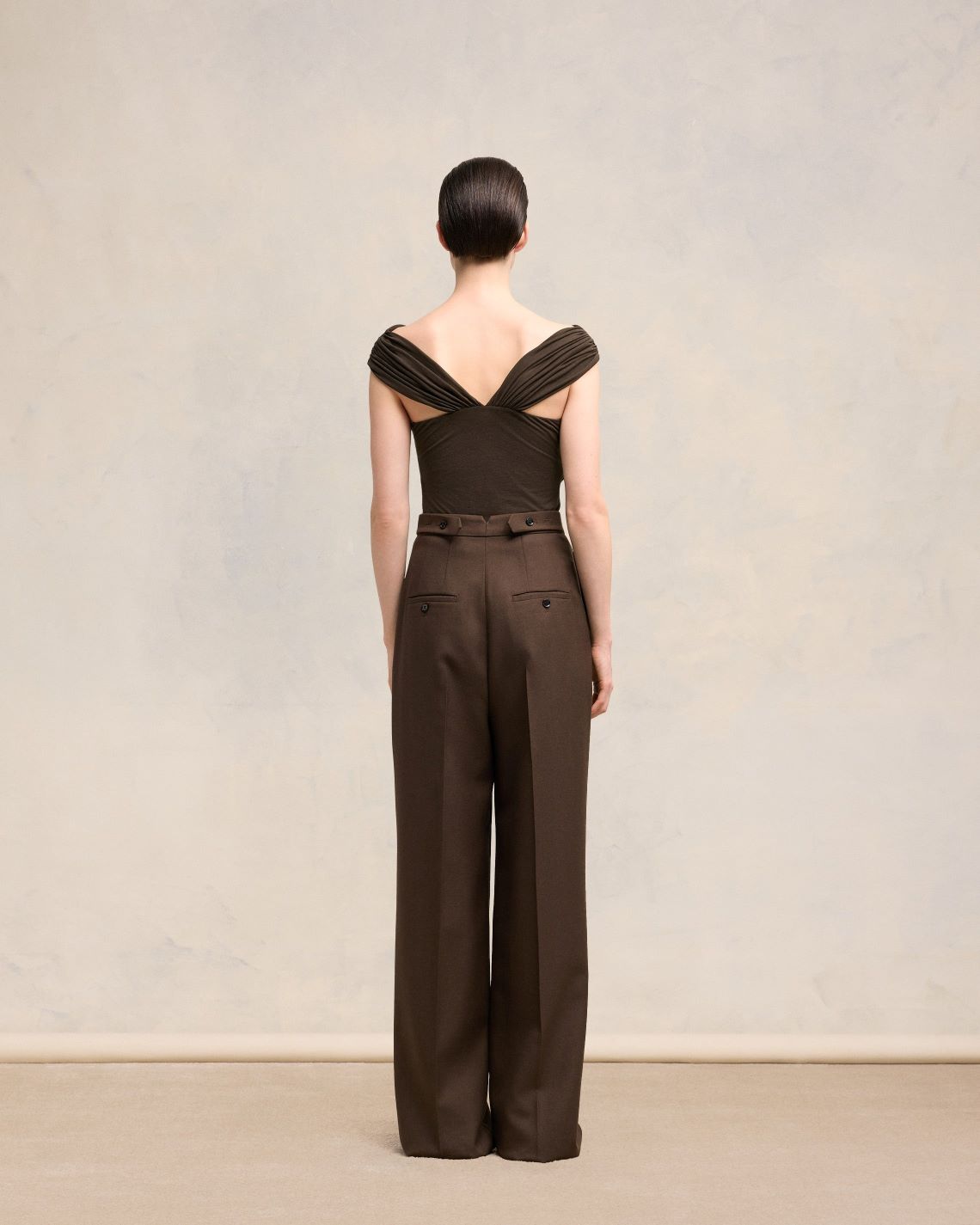 AMI PARIS DRAPPED TOP