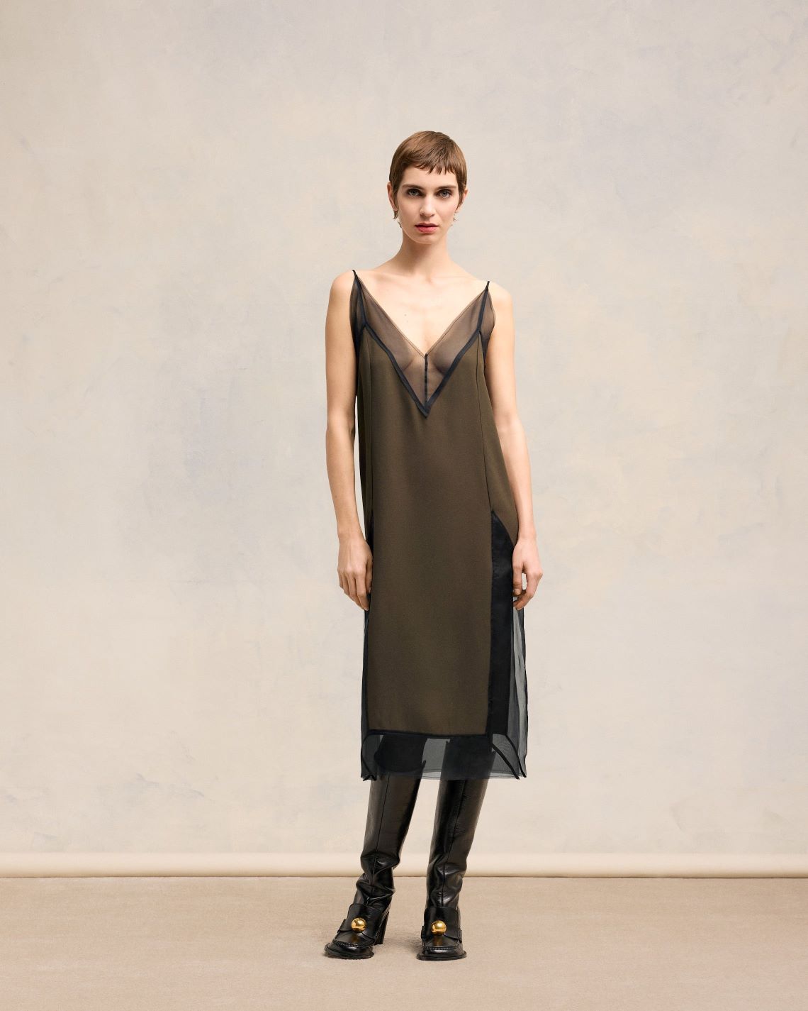 AMI PARIS STRAP DRESS