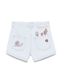 STELLA MC CARTNEY WOODLAND DENIM SHORTS