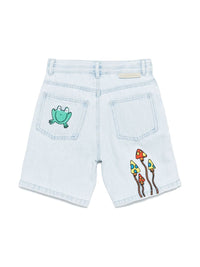 STELLA MC CARTNEY WOODLAND DENIM SHORTS
