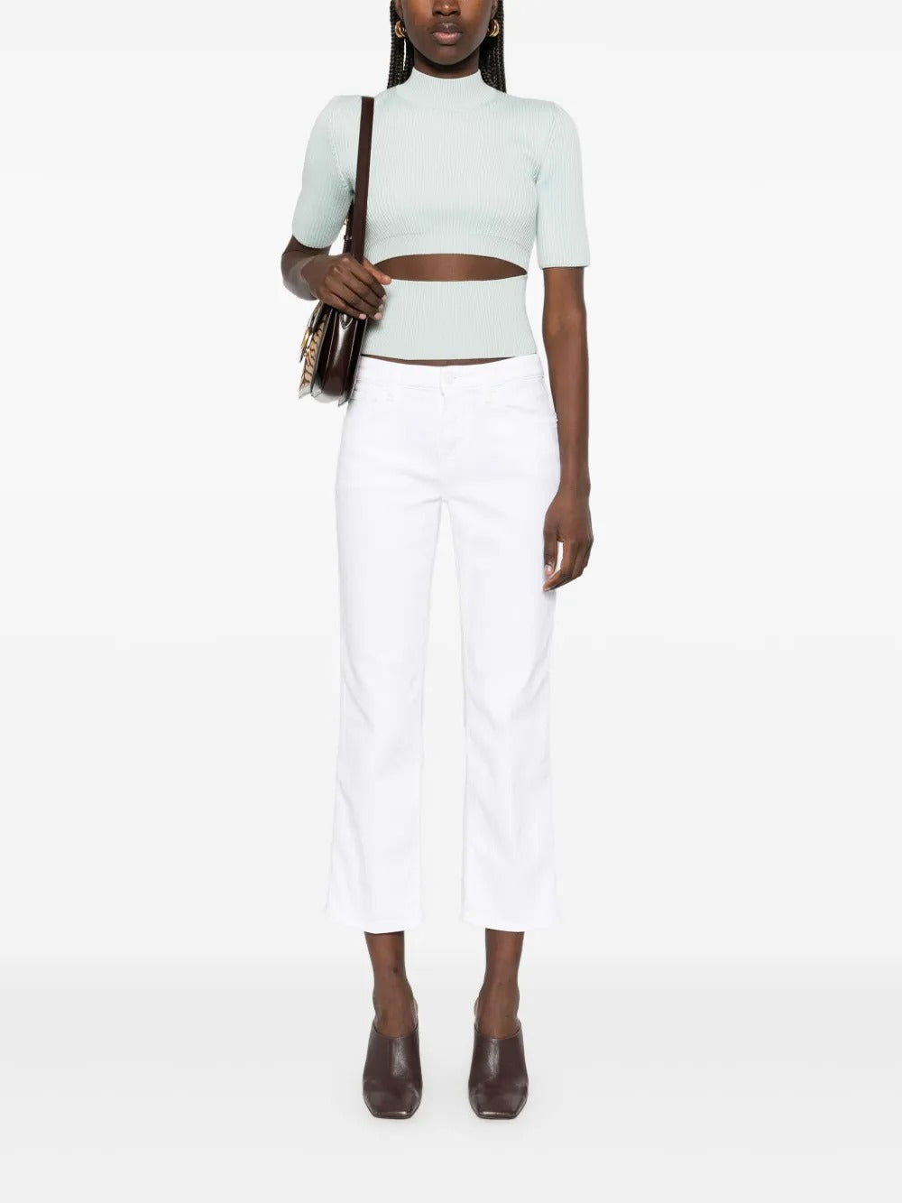 7 FOR ALL MANKIND CALIE STRAIGHT ANKLE SOLEIL